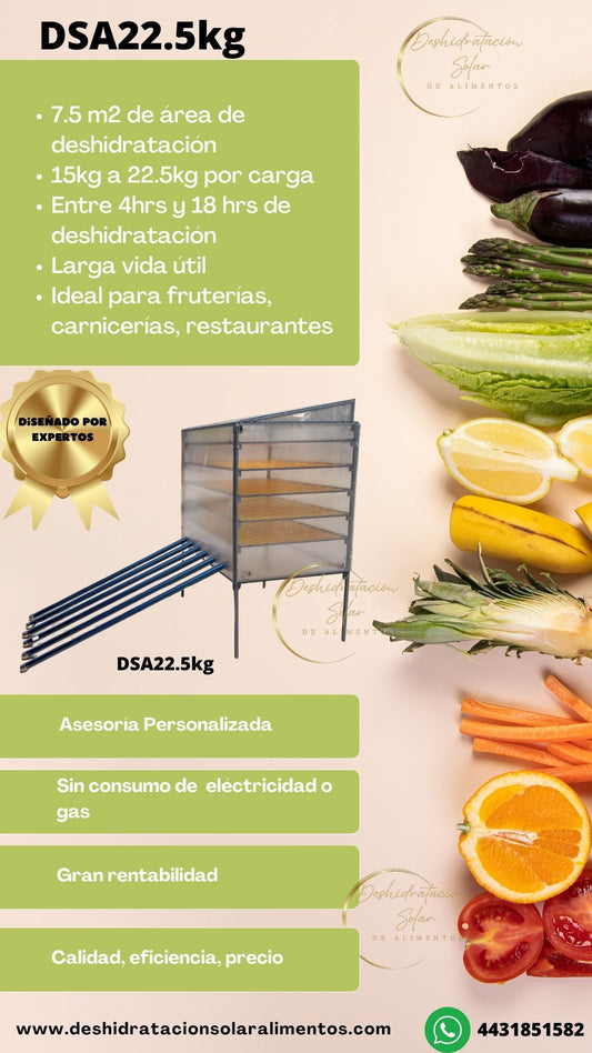 Deshidratador Solar de Alimentos DSA22.5kg